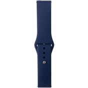 Resim Galaxy Watch Active 2 40mm Band Serisi 20mm Klasik Kordon Silikon Strap Kayış-Midnight Blue 