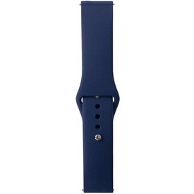 Resim Galaxy Watch Active 2 40mm Band Serisi 20mm Klasik Kordon Silikon Strap Kayış-Midnight Blue 