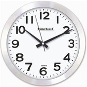 Resim Alüminyum Çerçeve 22Cm Camlı Ev Ofis Etüd Sınıf Okul Duvar Saati Beyaz - Metal 