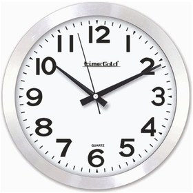 Resim Alüminyum Çerçeve 22Cm Camlı Ev Ofis Etüd Sınıf Okul Duvar Saati Beyaz - Metal 