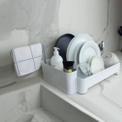 Resim Primanova Kiev Bulaşık Sepeti Beyaz M-E74-01 