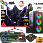 Resim Zeiron Iternal X12 Ryzen 5 3600 16GB 1tb Nvme M.2 SSD RTX3050 23.8" 165Hz Oyuncu Masaüstü Bilgisayar 