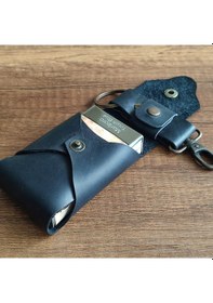 Resim Sumerian Leather Craft Deri Sigara Kılıfı Siyah 