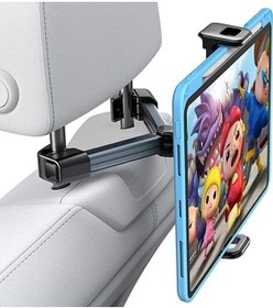 Resim Tüm Araçlar İle Uyumlu Ayarlanabilir Koltuk Arkası Tablet Tutucu 