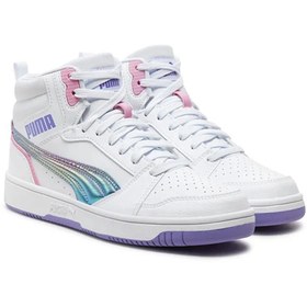 Resim Puma 39872501-Puma ReboundV6MidBouncySky Kadın Spor Ayakkabı BEYAZ 