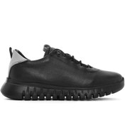 Resim Derimod Kadın Siyah Bağcıklı Deri Sneaker 25SFD501918 