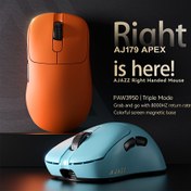 Resim AJAZZ AJ179APEX/PRO 8K Hafif Sağ El Oyun Farei - Orijinal PRAW3950/3395 Hafif Yorgunluk Yapmayan Uzun Ömürlü RGB Kablosuz Manyetik Ekran Şarj Temel - 30K DIP Optik Sensör - 1 Milyon Tıklama - Buz Hissi Kaplama 