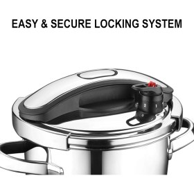 Resim Korkmaz Vertex Siyah Düdüklü Tencere 