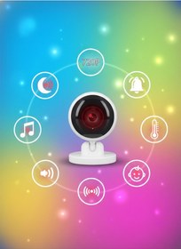 Resim Wearfitpro 720p Hd Akıllı Bebek Kamerası & Video Monitörü Gece Görüşlü, Ninni Özellikli, Çift Yönlü Ses 