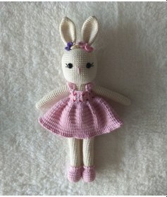 Resim Amigurumi Çicekli Tavşan 