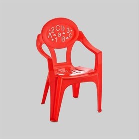 Resim Poly Time Çocuk Sandalyesi Rakamlı Kırmızı 
