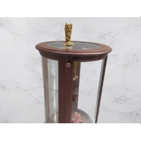 Resim Bengimobilya Gümüşlük Yuvarlak Model 120 Cm Parlak Ceviz Kayın Lükens Aslan Ay (482399574) 