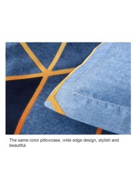 Resim Özel Tasarım Marka 240x260 Cm 5d Çift Kişilik Nevresim Takımı Pamuk Saten Neon Siyah Gold Lüx Desen Siyah 