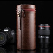 Resim Rogfer Dslr Kamera Lensi İçin Ekstra Büyük Lens Kılıfı Fermuarlı Pu Deri Kılıf Kutusu, Boyut: 24.5 10.5 10.5cm Kahve Diğer Diğer 