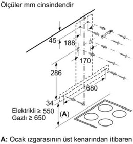 Resim Siemens LC65BBC50T iQ100 Duvar Tipi 60 CM Davlumbaz 