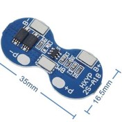 Resim 2s 4a Lityum Batarya Bms Koruma Kartı 18650 Lityum Lion Pil Akü 2s 7.4v 4a Bms Protection Board 