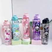 Resim 1 Adet Sanrio Hello Kitty/My Melody/Cinnamoroll/Kuromi 800ml/27oz Şeffaf Spor Su Matarası, Sızdırmaz ve Kırılmaz Pop-Up Kapaklı, Koşu ve Yürüyüş İçin İdeal, Onun İçin Harika Hediye veya Doğum Günü Hediyesi 