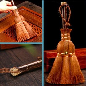 Resim Omeniv Doğal Lif Toz Fırçası Mini Süpürge 