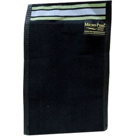 Resim Micro Peel İpek Sırt ve Vücut Kesesi 17 x 27 CM Siyah 