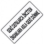 Resim İnciten İnsanlar Yazılı Sök-tak-pratik Vantuzlu Dekor Plaka 