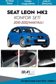 Resim GRAFICAR DESIGN Seat Leon Mk2 Konfor Seti-iç Trim Kumaş Kadife Kaplama-ses Izolasyon Amaçlı Ürün-2010-2012/makyajlı 