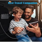 Resim Fochsia Siyah 7'li 1 Arada Araç Şarj Cihazı Type C Qc3.0 2 Usb Bağımsız Anahtar Voltaj Ekran 