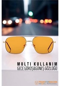 Resim Bfs Gece Sürüş Görüş Parlama Önleyici Gece Gözlüğü Sis Far Işık Önleyici Anti-fog Gözlük 