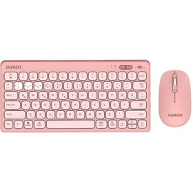 Resim Everest Lumi KM-BT903 3in1 3 BT + 2.4 1600dpi Ultra İnce Q 4 Cihaz Bağlantılı Klavye ve Mouse Set Pe 