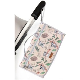 Resim Koala Bej Bebek Alt Açma Minderi Bakım Çantası Çok Renkli 