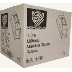 Resim 1-2'li Mühürlü Mandallı Tekli Otomat Kutusu -50 Adet 