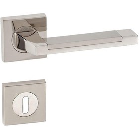 Resim Doğanlar Lüx Rozetli Kapı Kolu Nikel Saten 