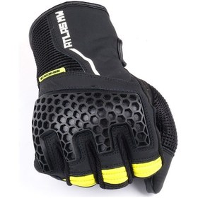 Resim Atlas MW Mesh Yazlık Motosiklet Eldiveni Siyah 