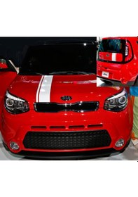 Resim Ofsetli Yarış Şeridi Kaput Şerit Araba Stickeri Universal 122X15 