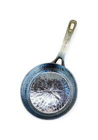 Resim Tek Kulplu Dövme Bakır Tava 17 Cm Bakır 