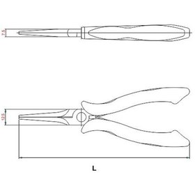 Resim İzeltaş Elektronikçi Sivri Uçlu Düz Kargaburun 3555140150 