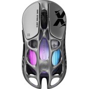 Resim GravaStar Mercury X RGB 32K DPI Optik Gaming Mouse, Kablosuz, Magnezyum Alaşımlı, Programlanabilir 5 Tuşlu, Uzay Gri 