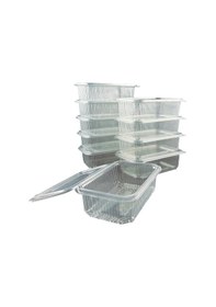 Resim Plastik Sızdırmaz Kap 750gr Cc Kullan At Tek Kullanımlık Plastik Kapaklı Kase 100 Adet 