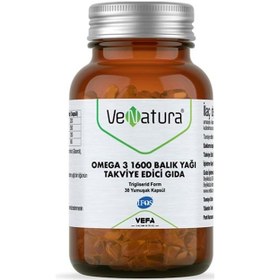 Resim Venatura Omega 3 1600 Balık Yağı 30 Kapsül 