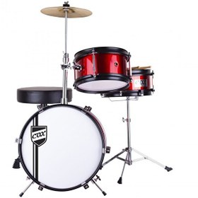 Resim Cox Junior Kırmızı Çocuk Baterisi 