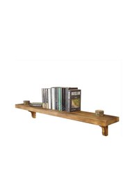 Resim Kilizmanmasif Rutil Eskitme Ahşap Duvar Rafı 