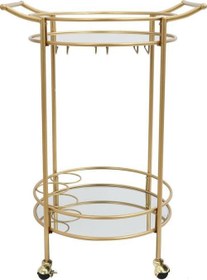 Resim Leala Gold Metal&cam Servis Arabası 