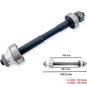 Resim Impact Rulmanlı Kaset Disk Arka Göbek Mili 6000/6200 Rulman 