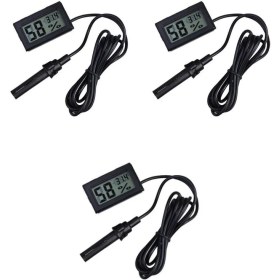 Resim MCM Group 3 Adet Dijital Ekran Sıcaklık ve Nem Ölçer - Termometre Higrometre Kuluçka ( Lisinya ) 