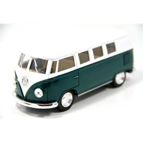 Resim Kinsmart 1962 Volksvagen Minibüs (Yeşil) 1:32 Metal Oyuncak 