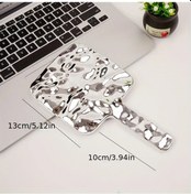 Resim Dashanshop Elektrokaplama Tasarımı Hd Güzellik Aynası Taşınabilir Orta Boy Gümüş El Aynası Gümüş 