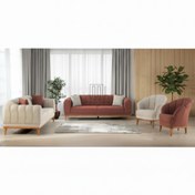 Resim LİNOVAHOME Karamell Koltuk Takımı 3+3+1+1 