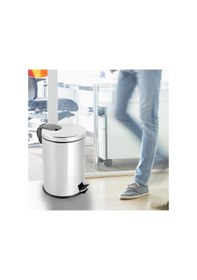 Resim Foreca Paslanmaz Pedallı Çöp Kovası 20 L Çelik 