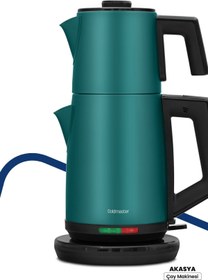 Resim GoldMaster Akasya Yeşil Xl 2200 Watt Patentli Damlatmayan Tasarımı Çelik Çay Makinesi Ve Su Isıtıcısı 