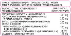 Resim Ostrovit Pharma Cla Green Tea L carnitine 90 Caps 