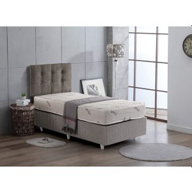 Resim Azrayatakmobilya Tek Kişilik Yatak+Baza+Başlik (Ortopedik) 